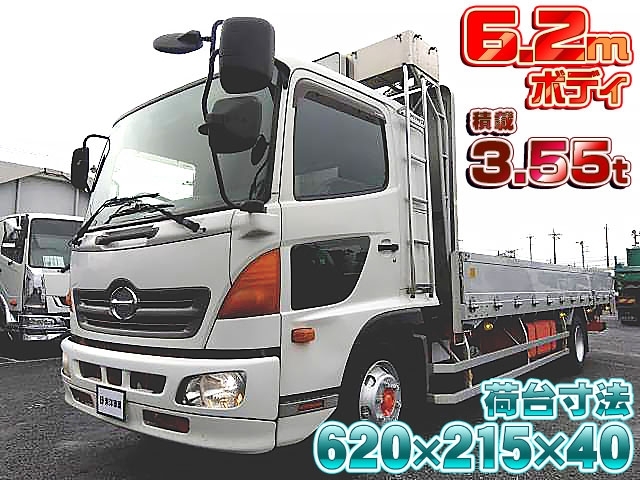 [アルミブロック平ボディ] H24 レンジャー 山田車体工業製 ベッド付 積載3.55t 走行60.4万km