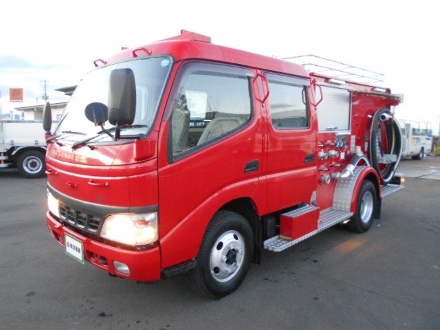 [消防車] H16 デュトロ 日本機械工業 6人乗りWキャブ 4WD 走行1.2万㎞ 希少♪