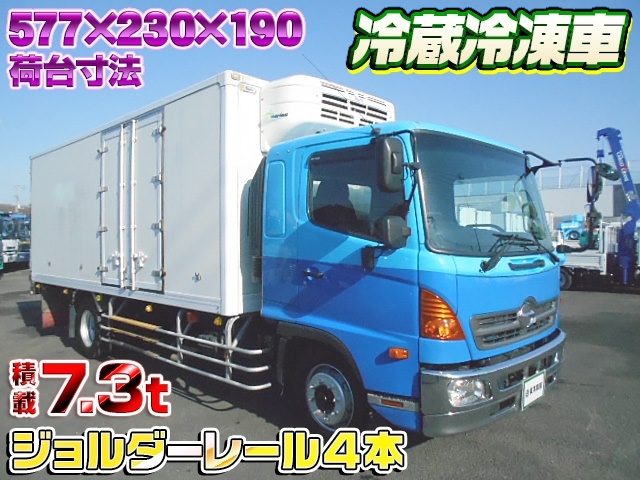 [冷蔵冷凍車] H26 レンジャー 東プレ製 -5℃設定 積載7.3t 増トン ジョルダーレール4本 サイド扉有