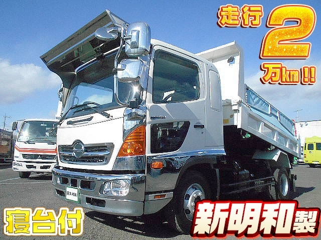 [ダンプ] H28 レンジャー 新明和製 積載3.65t 寝台付 走行2.6万㎞ メッキパーツ多数