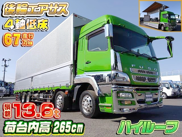 [アルミウイング] H29 スーパーグレート 日本トレクス製 後輪エアサス ハイルーフ 積載13.6t 走行67万km