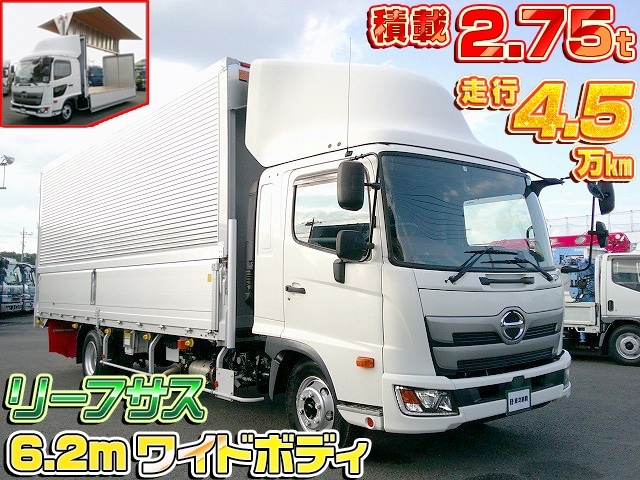 [アルミウイング] H29 レンジャー トランテックス製 6.2mワイドボディ リーフサス 積載2.75t 走行4.6万km