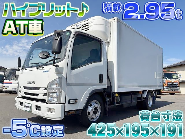 [冷蔵冷凍車] H31 エルフ 東プレ製 -5℃設定 ワイドロングボディ 積載2.95t ハイブリット♪ ATシフト 大特価♪