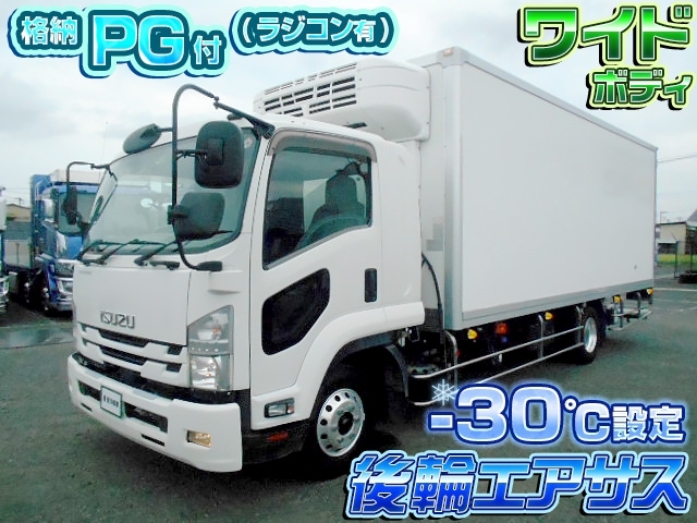 [PG付冷蔵冷凍車] H30 フォワード 東プレ製 -30℃設定 ワイドボディ 後輪エアサス 格納ゲート付