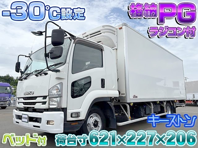 [PG付冷蔵冷凍車] H30 フォワード 菱重製 -30℃設定 6.2mワイドボディ ベッド付 キーストン  格納PGラジコン付