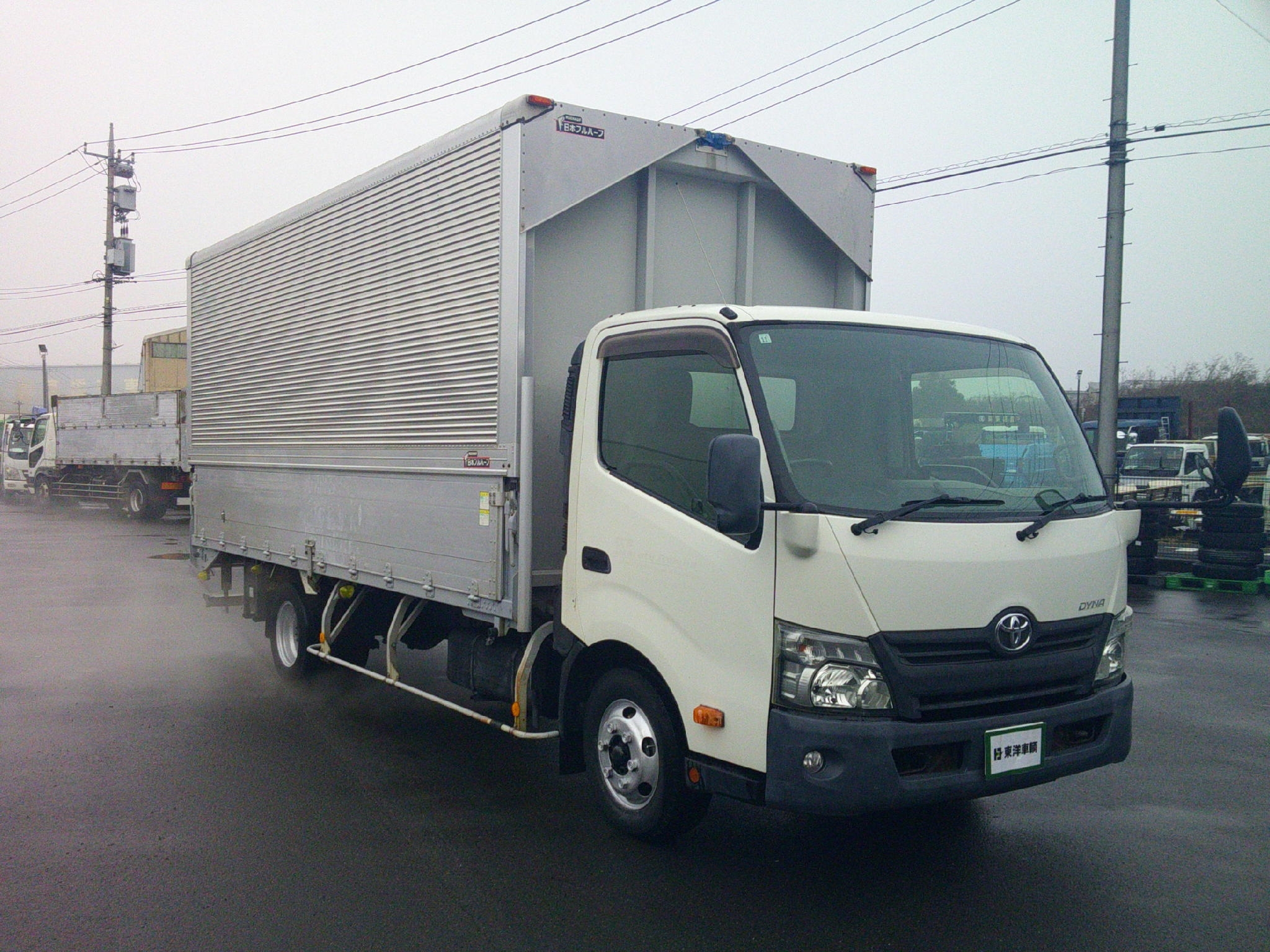 [アルミウイング] H27 ダイナ 日本フルハーフ製 ワイド超ロング 積載3t 6MT 車検付