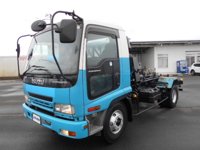 [コンテナ専用車] H18 フォワード 新明和製 積載3.9t ツインホイスト 走行23.4万km 車検付