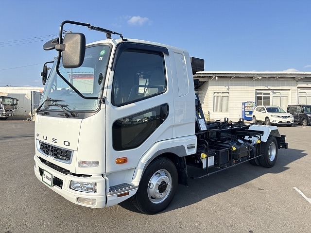 [コンテナ専用車] R1 ファイター 極東開発 ツインホイスト 積載3.6t ベッド 6MT 走行15.8万㎞ 車検付