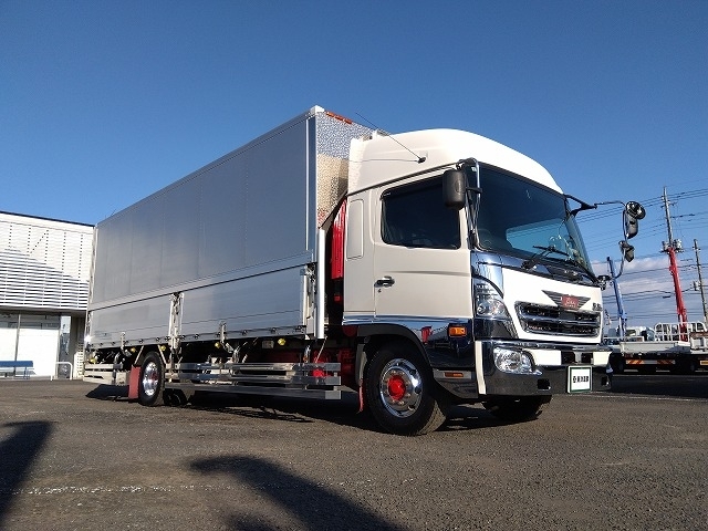 [アルミウイング] H23 レンジャー トランテックス製 ワイド6.8m 積載6.2t 増トン リターダー付 後輪エアサス ハイルーフ 走行57万km 車検付