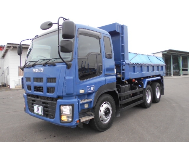 [Lゲートダンプ] H26 ギガ 極東開発製 積載8.4t 2デフ 電動コボレーン 走行44.3万km 車検付
