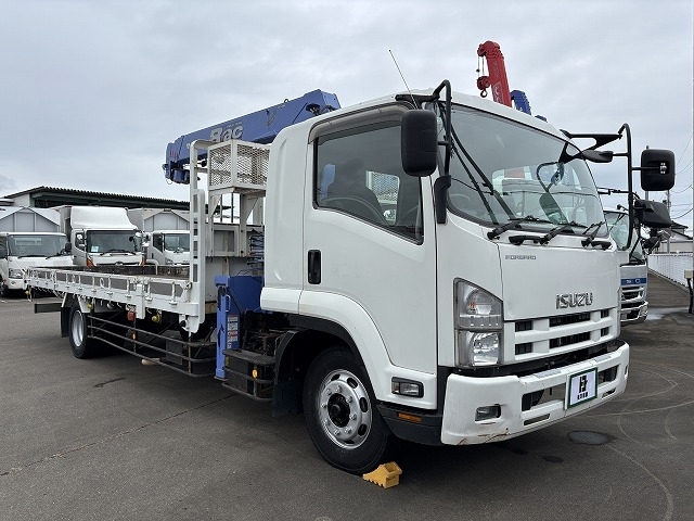 [クレーン付平ボディ] H20 フォワード タダノ4段ラジコン 4.3t吊り リアジャッキ 積載6.6t 走行3.8万㎞ 車検付(R8/12)
