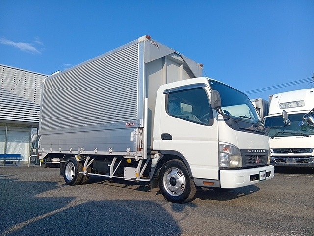 [アルミウイング] H19 キャンター 日本フルハーフ製 ワイドロングボディ 積載2t 走行11.4万km 燃焼不要 ナンバー付(R8/8)
