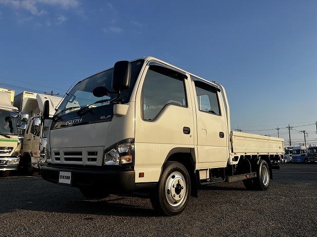 [ダブルキャブ] H18 エルフ ワイドロングボディ 7人乗り 積載2t 準中型免許(5t未満)対応車 走行2.3万km