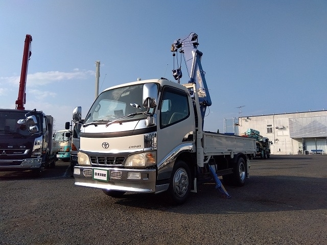 [簡易クレーン付平ボディ] H15 ダイナ タダノ製4段ラジコン 標準ロングボディ ハイグレード仕様 積載3t 走行16.6万km台