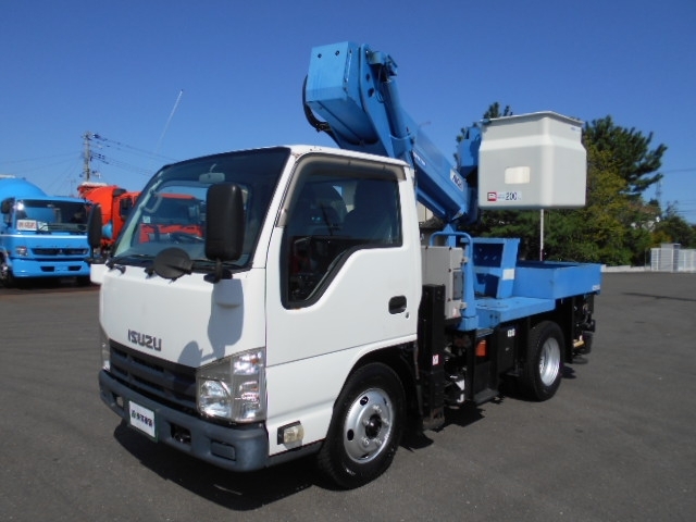 [高所作業車] H24 エルフ アイチ製SB10A 地上高9.7m 走行4.1万km