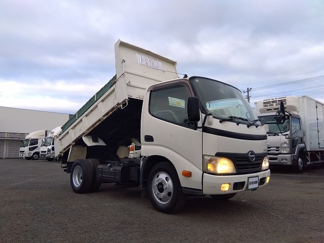 [低床ダンプ] H22 デュトロ 新明和製 コボレーン付 積載3t 4ナンバー 走行14.3万km  車検付(R9/2)