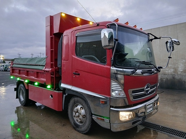 [ダンプ] H21 レンジャー 極東開発製 積載3.5t 電動コボレーン付 高プロテク ベッド付 走行19万㎞ 車検付